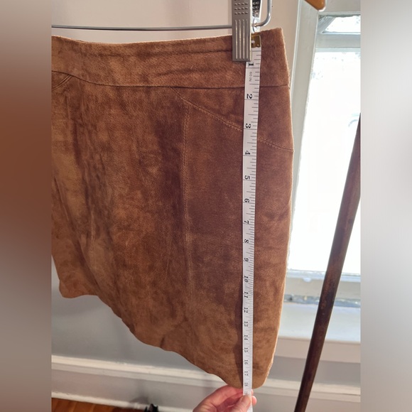Vintage Brown Suede Mini Skirt - Picture 8 of 8
